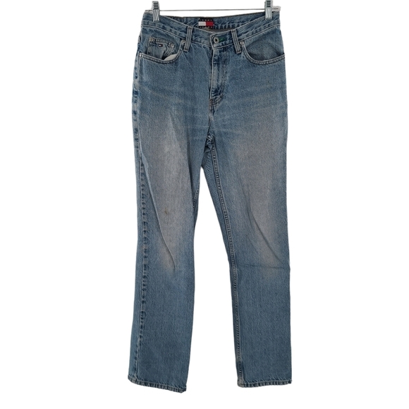 Vintage Tommy Hilfiger Denim Jeans Made In Mexico 29/32 Straight Leg Light Blue. - Picture 1 of 6
